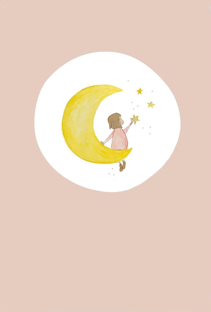 Kind im Mond