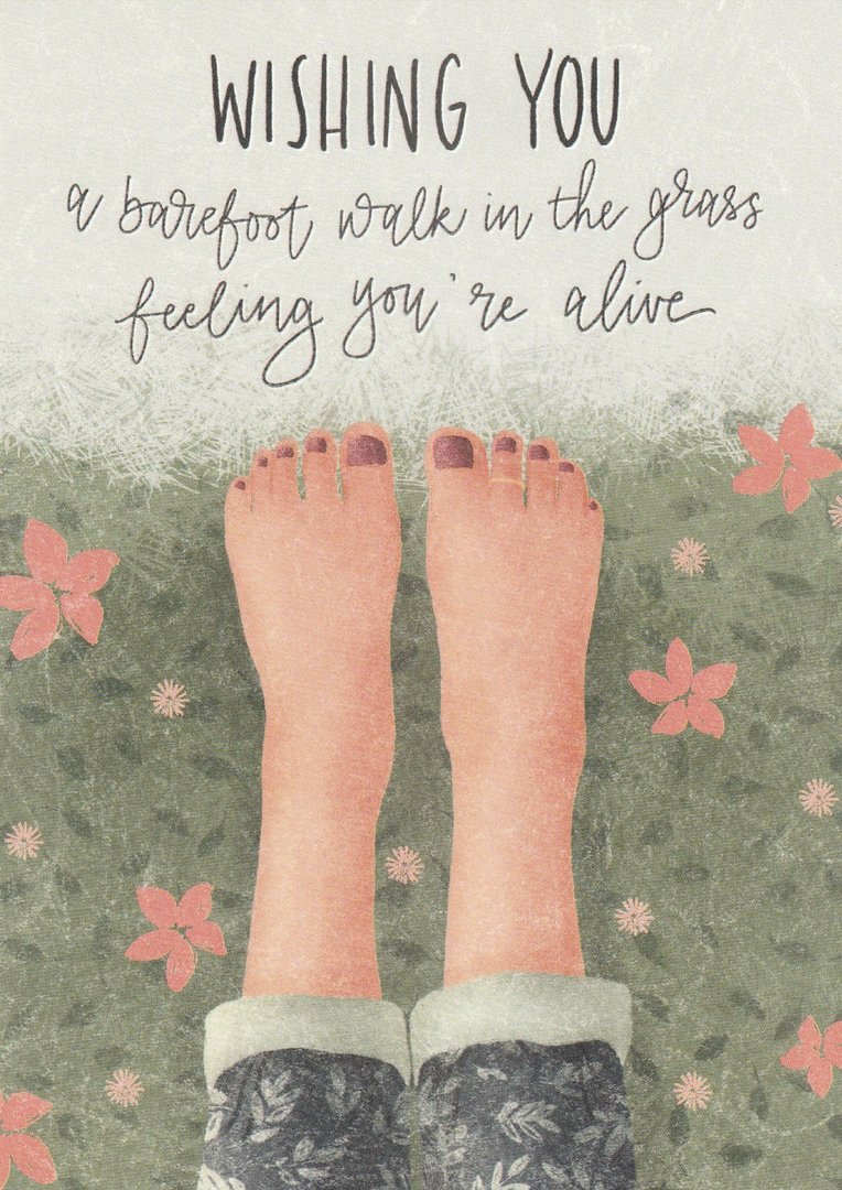 wishing you a barefoot walk - inkl. Kuvert