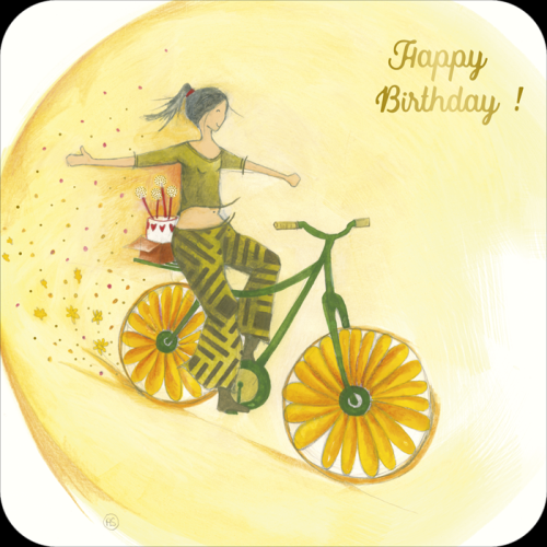 Happy Birthday (Sonnenblumen-Fahrrad)